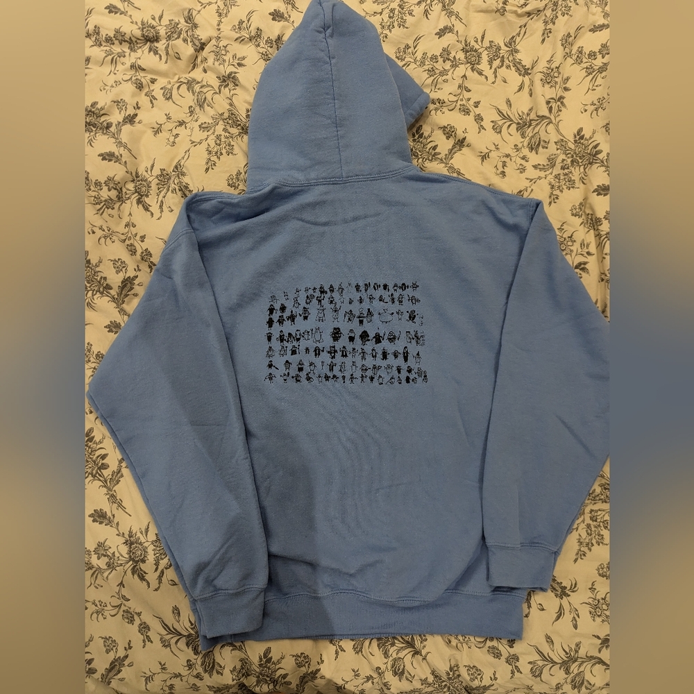 100 hamsters pullover sweater size large printed on Gildan heavy blend sweater